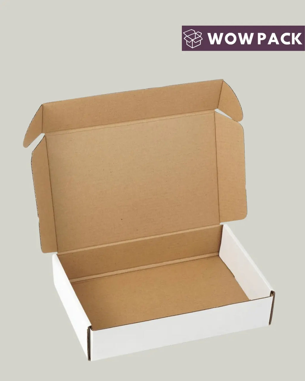 3-Ply White Mailer Boxes | 150 GSM Corrugated Shipping Boxes