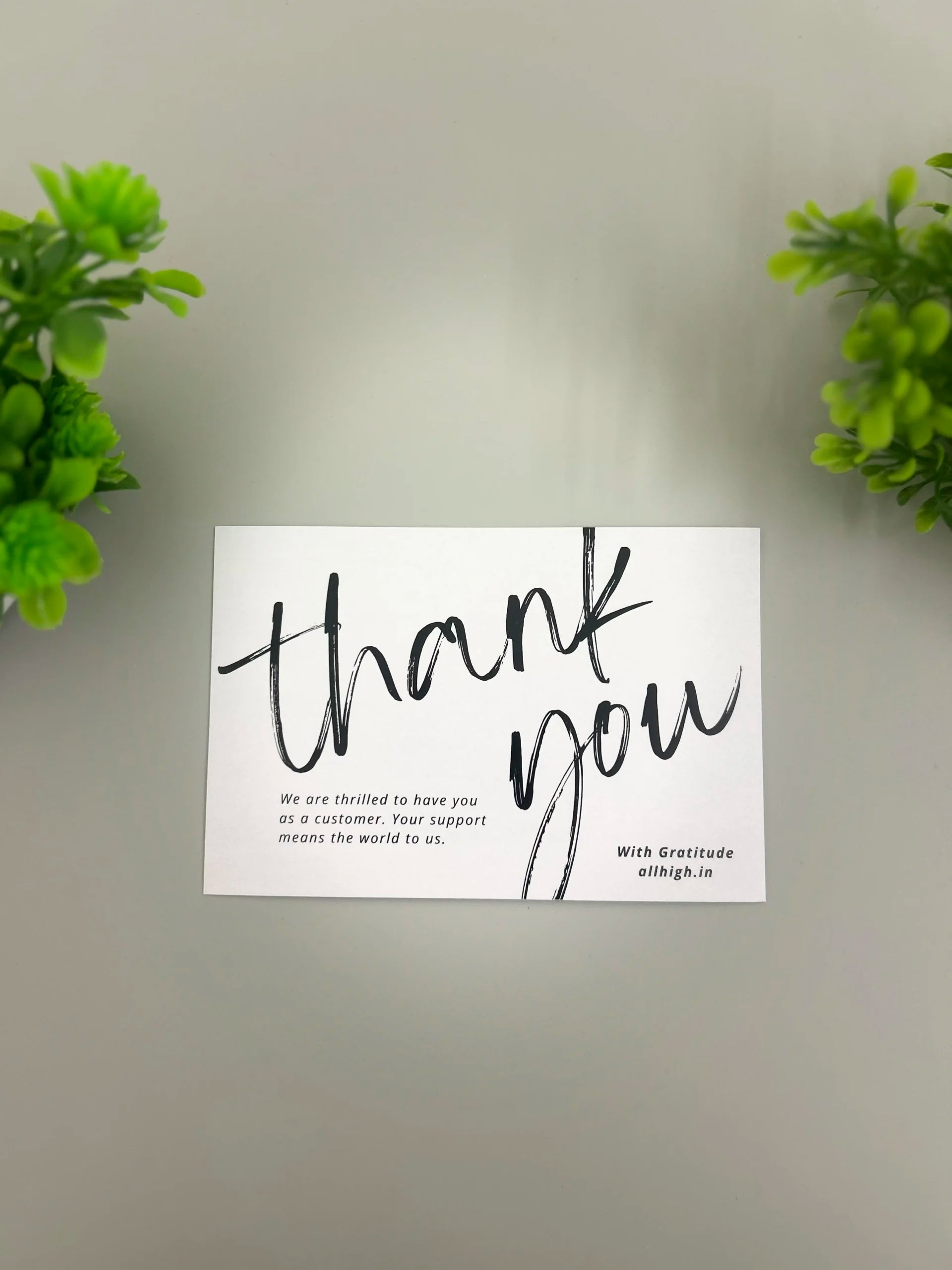 6x4 inch thank you cards with custom printing for packaging inserts to enhance brand experience and customer loyalty