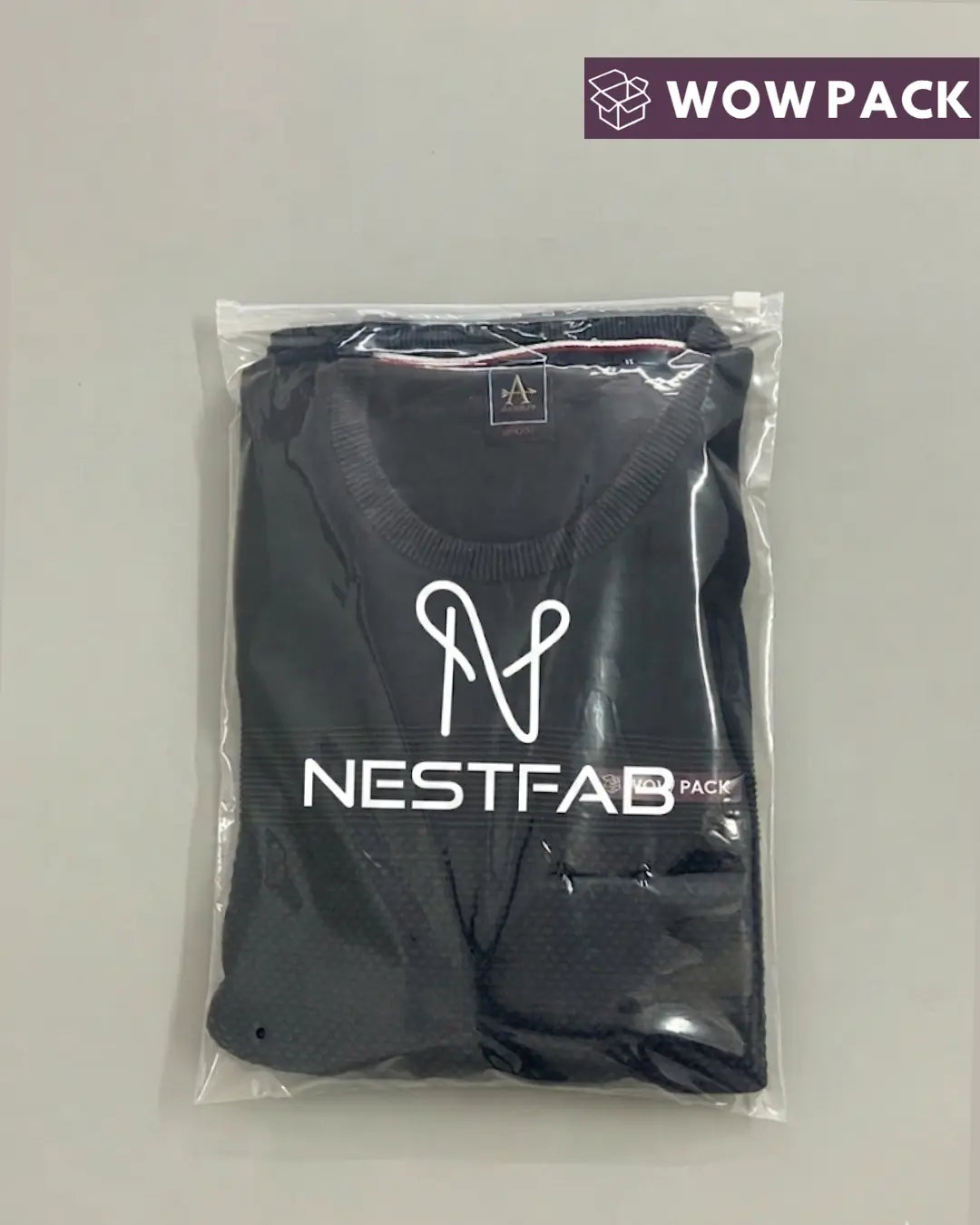 Custom Printed Clear Transparent Zipper Bags for Clothing | Reusable Apparel Packaging Bags
