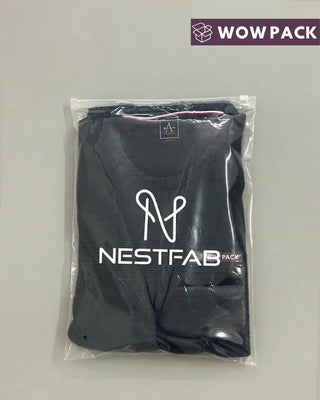 Custom Printed Clear Transparent Zipper Bags for Clothing | Reusable Apparel Packaging Bags