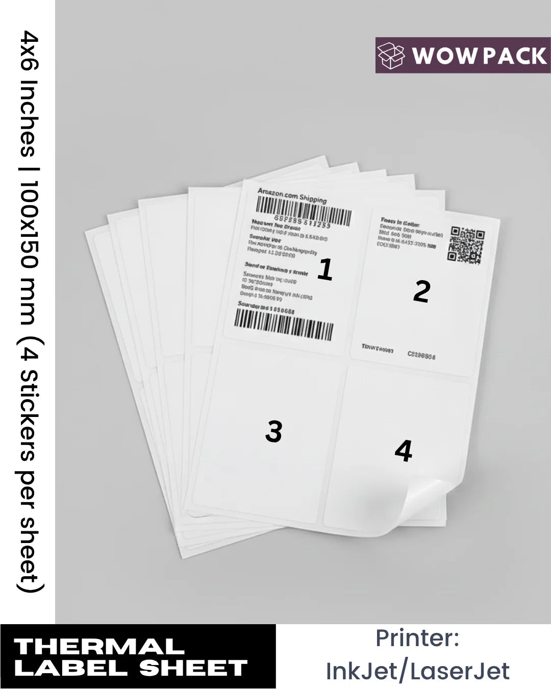 Easy ship A4 sticky label sheets for printing shipping labels self adhesive address labels for e-commerce packaging