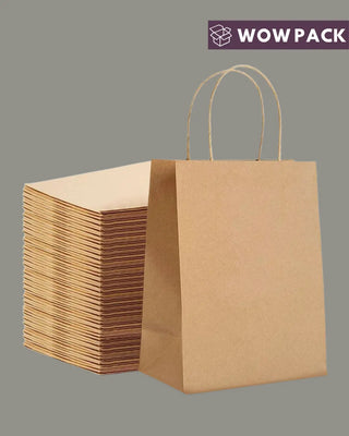 Kraft Paper Carry Bags with Handle | Eco-Friendly Shopping & Packaging Bags
