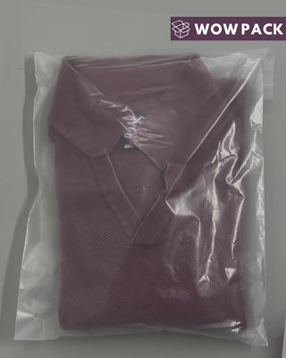 Plain Frosted Garment Packing Bags 51 Micron | Matte Finish Clothing Packaging Bags