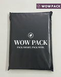 Printed black compostable courier bags eco friendly packaging with custom logo biodegradable durable and secure shipping”