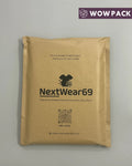 Printed brown kraft paper courier bags for eco friendly packaging with custom logo durable and sustainable shipping solution