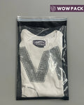 Printed single side transparent courier bags for e-commerce packaging with custom logo clear front and secure shipping
