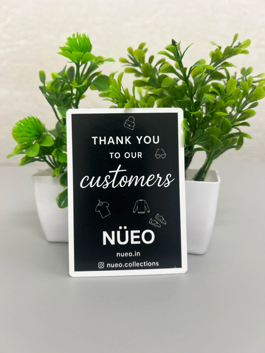 Thank you card for small business packaging with custom branding customer appreciation card for orders