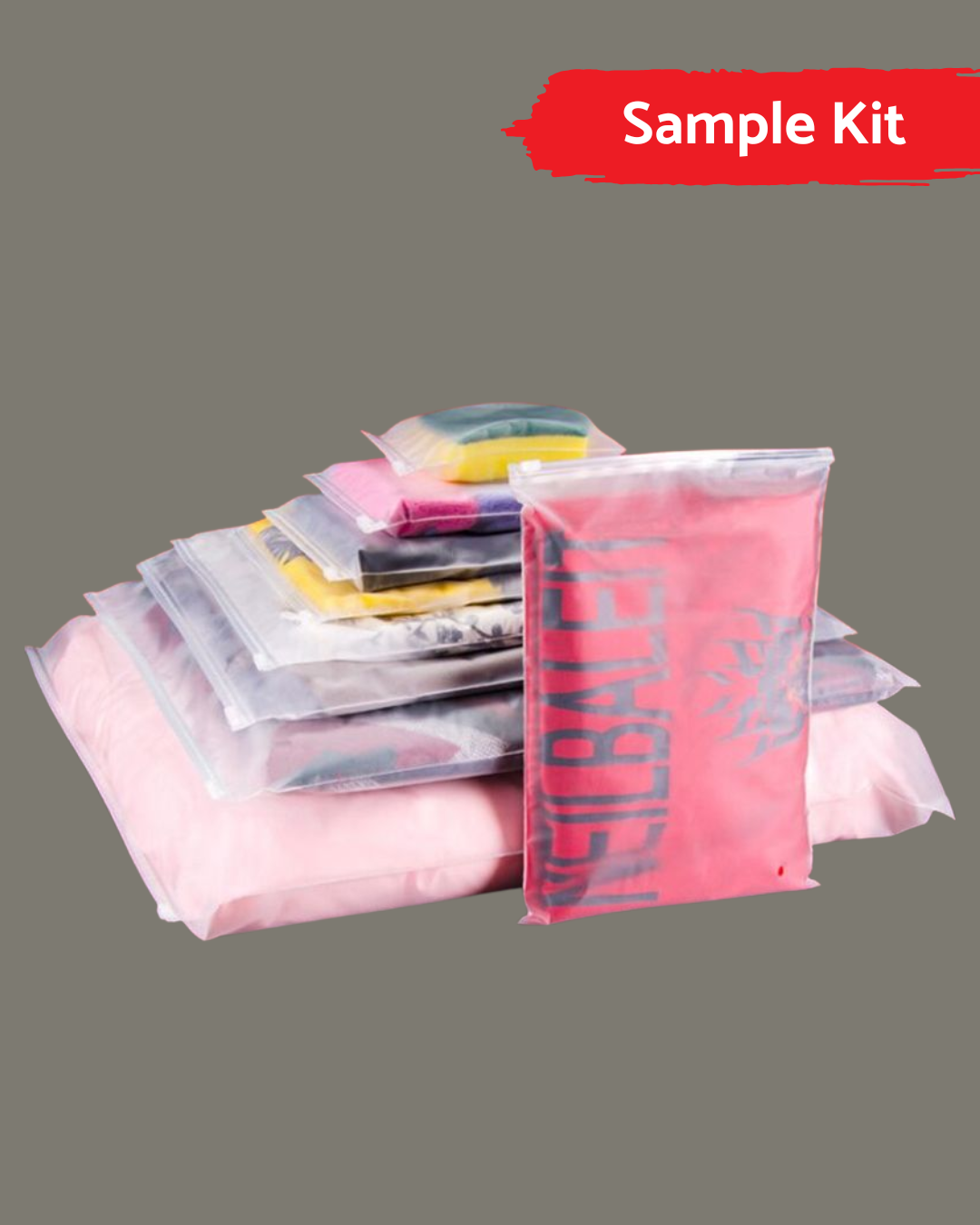 Slider Zipper Bags Sample Kit | Check Sizes, Quality & Printing Before Bulk Order