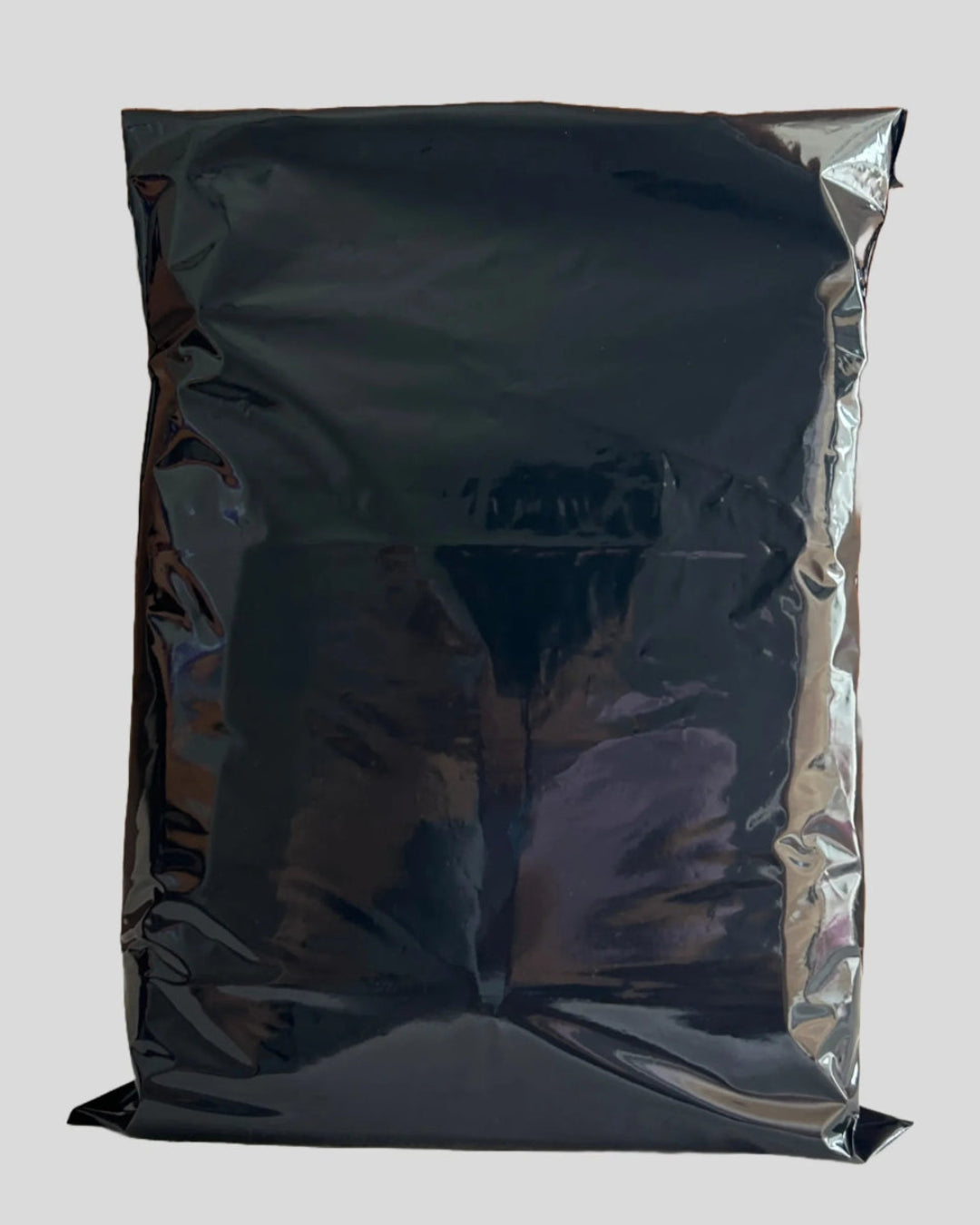 Black courier bags 60 micron with POD jacket for secure e-commerce shipping and document protection